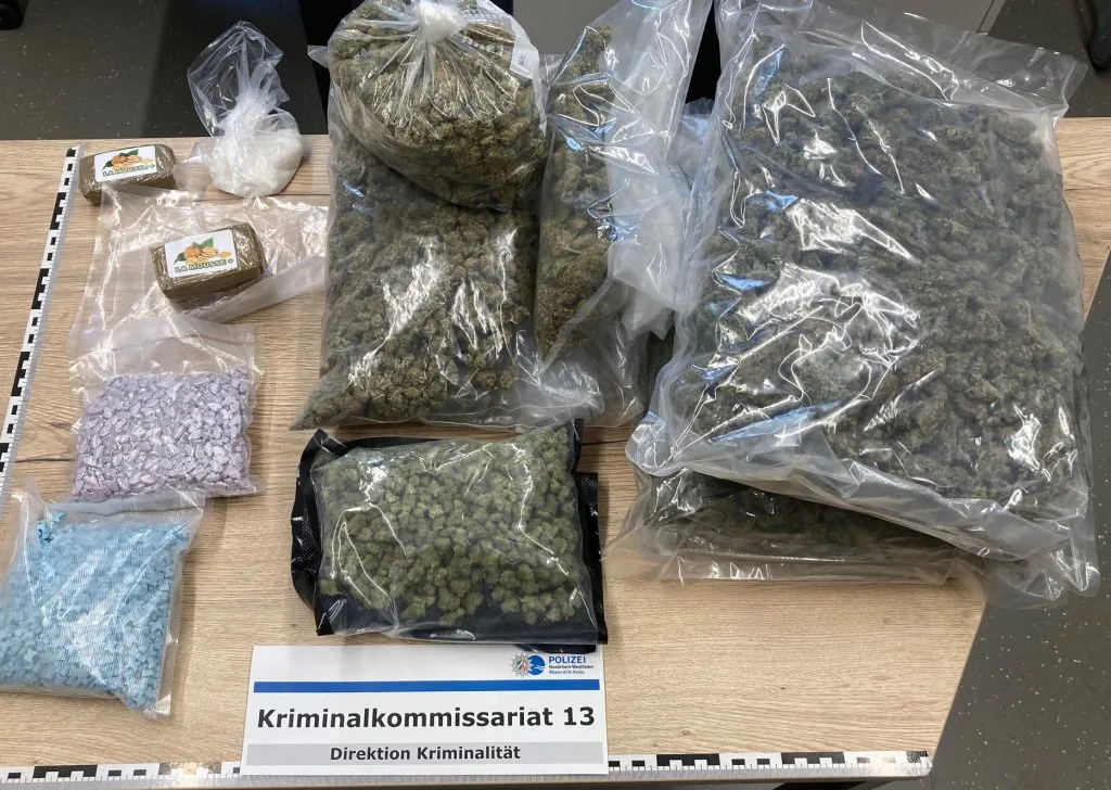 Polizeiaktion in Kerpen: Über acht Kilogramm Drogen beschlagnahmt