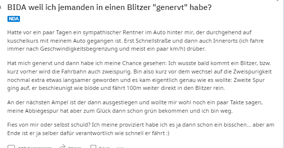 Rache auf der Straße: Wie ein Autofahrer einen Rentner in die Blitzer-Falle lockte
