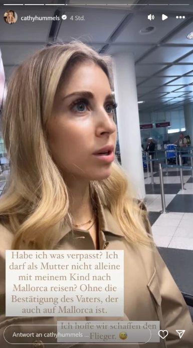Urlaubsdrama für Cathy Hummels: Ausreise nach Mallorca verwehrt