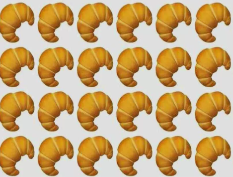 Du hast Adleraugen, wenn du das unterschiedliche Croissant in 3 Sekunden erkennen kannst