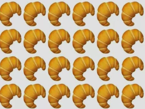Du hast Adleraugen, wenn du das unterschiedliche Croissant in 3 Sekunden erkennen kannst