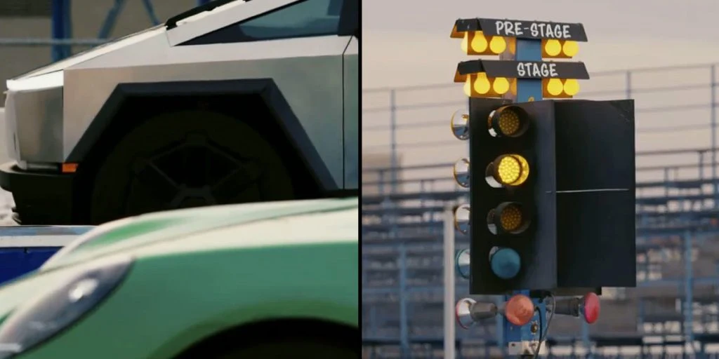 Elon Musks spektakuläre Enthüllung: Cybertruck überholt Porsche 911 mit einer unerwarteten Wendung