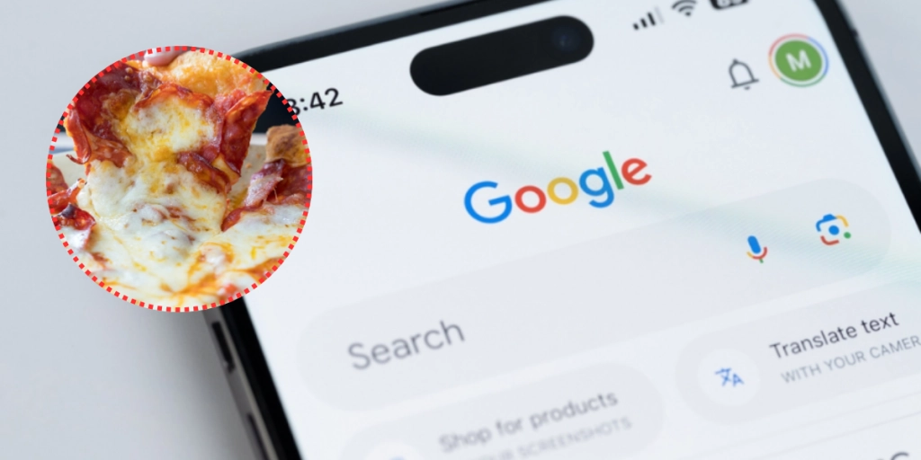 KI-Wahnsinn: Google empfiehlt, Kleber auf Ihre Pizza zu geben