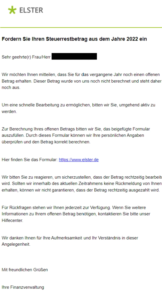 Neue Phishing-Falle: Diese ELSTER-Mail könnte Sie teuer zu stehen kommen