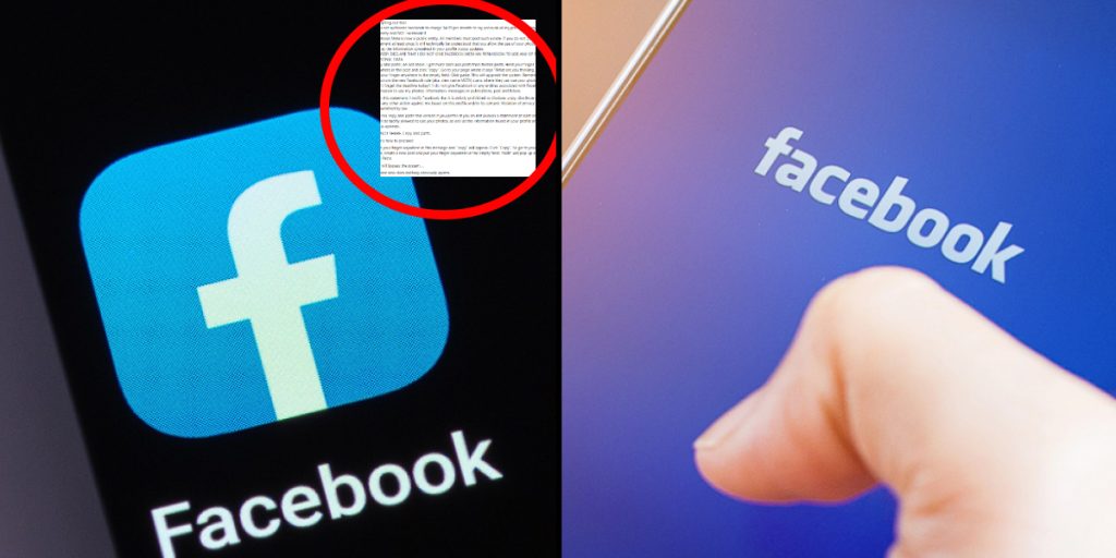 Hören Sie sofort auf, diesen Text auf Facebook zu teilen