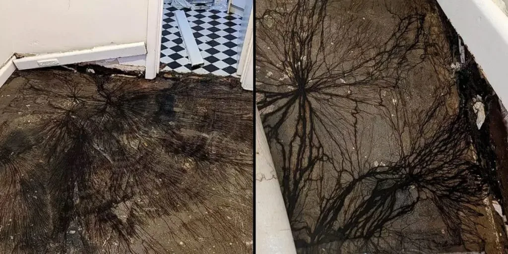 Hausbesitzer entdeckt ‚Stranger Things‘-ähnliches Phänomen: Mysteriöses schwarzes Wachstum unter Dielenbrettern sorgt für Aufregung