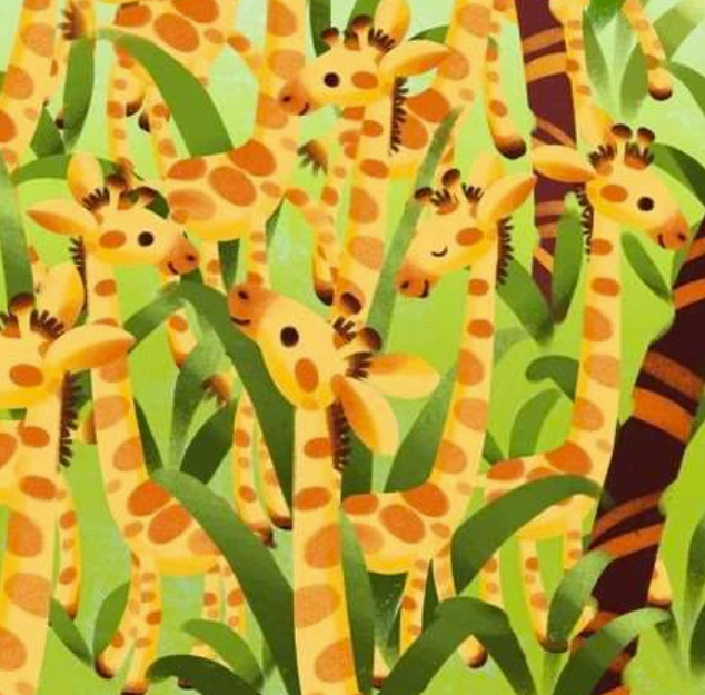 Testen Sie jetzt Ihre Beobachtungsgabe! Finden Sie innerhalb von 7 Sekunden den versteckten Leoparden unter den Giraffen im Bild?