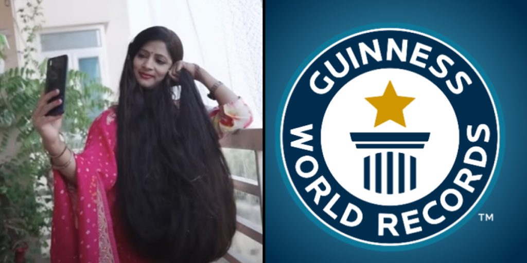 Indische Frau stellt Weltrekord mit über zwei Meter langen Haaren auf
