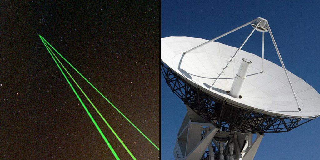 NASA empfängt Laserbotschaft aus etwa 16 Millionen Kilometern Entfernung im Weltraum