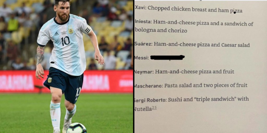 Messi lehnt Salat ab: Seine Wahl des Mahls nach dem Spiel