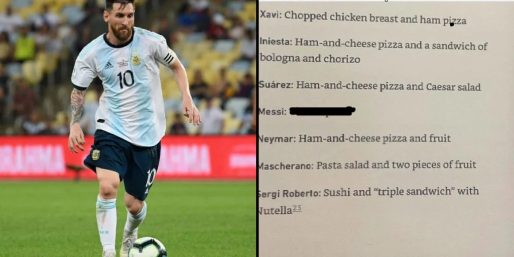 Messi lehnt Salat ab: Seine Wahl des Mahls nach dem Spiel