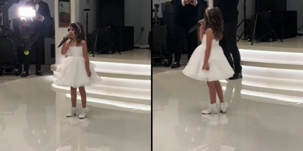 Kleines Mädchen verzaubert mit ‚All of Me‘ auf Hochzeit: Ein Internet-Hit