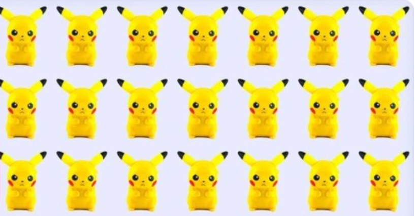Schaffst du es, in diesem Pikachu-Rätsel innerhalb von 6 Sekunden den Fehler zu finden?
