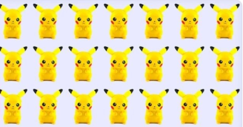 Schaffst du es, in diesem Pikachu-Rätsel innerhalb von 6 Sekunden den Fehler zu finden?