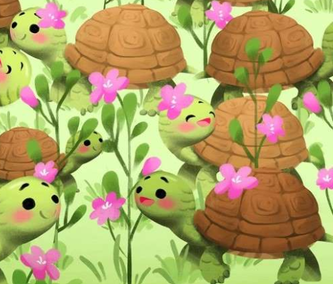 Können Sie innerhalb von 7 Sekunden eine Schnecke erkennen, die sich unter den Schildkröten im Bild versteckt? Testen Sie Ihre Sehkraft jetzt