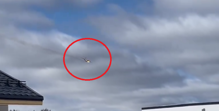 Video: Russisches Militärflugzeug in Flammen nahe Moskau abgestürzt