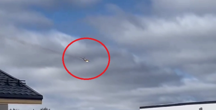 Video: Russisches Militärflugzeug in Flammen nahe Moskau abgestürzt