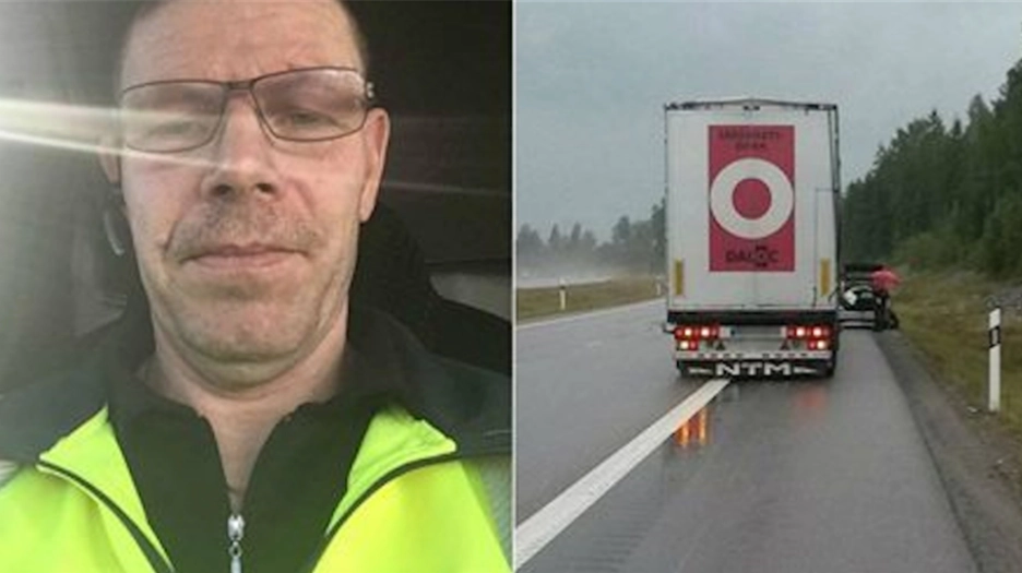 Lastwagenfahrer stoppt mitten auf der Straße und blockiert den Verkehr – Jetzt von einer Familie als Held gefeiert