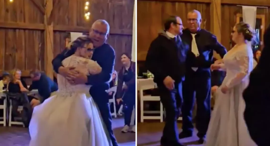Stiefvaters rührende Geste für leiblichen Vater bei der Hochzeit seiner Tochter verblüfft die Gäste