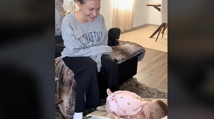 Eifersüchtiger Dackel wird zum Viral-Hit: Seine Reaktion auf das neue Baby der Familie