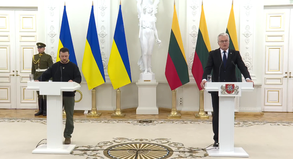 Großartige Nachrichten aus Litauen für die Ukraine während einer gemeinsamen Pressekonferenz