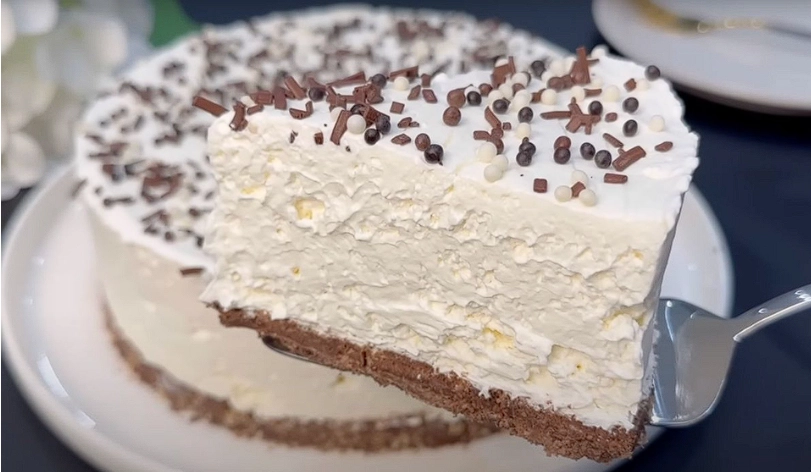 Äußerst einfacher No-Bake Kuchen. Ich mache ihn mit nur 4 Zutaten