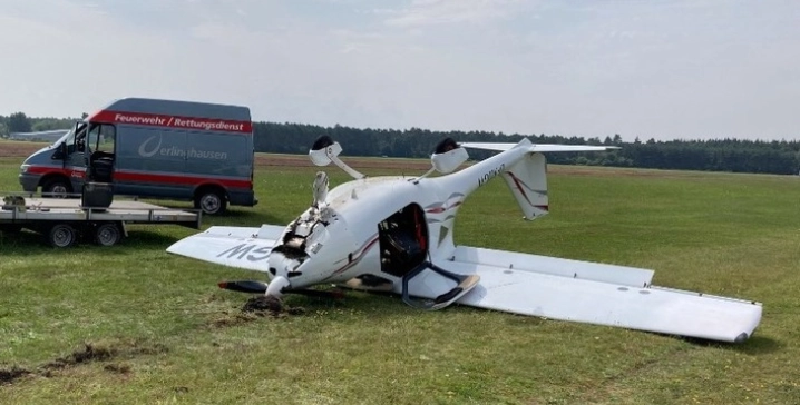 Flugzeugabsturz auf Flugplatz Oerlinghausen