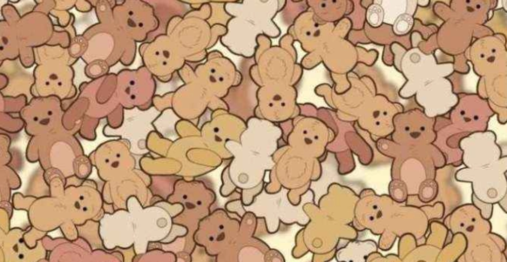 Du hast Scharfschützenaugen, wenn du einen Hund unter den Teddybären in 7 Sekunden entdecken kannst