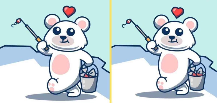Finde 3 Unterschiede zwischen den Teddybär-Bildern in 14 Sekunden