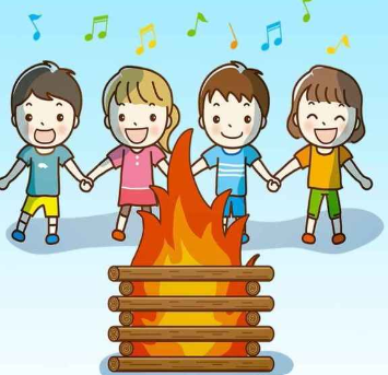 Finden Sie 3 Unterschiede zwischen den Lagerfeuerbildern in 9 Sekunden!