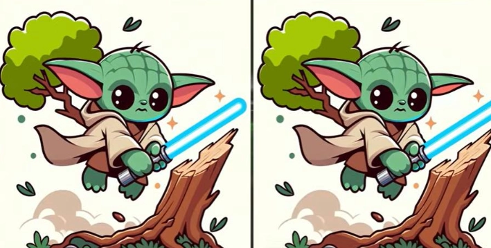 Nur aufmerksame Beobachter können 3 Unterschiede zwischen den Baby-Yoda-Bildern in 18 Sekunden erkennen