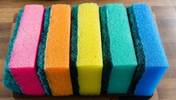 Nur wenige wissen es: Das bedeuten die Farben von Küchenschwämmen wirklich.